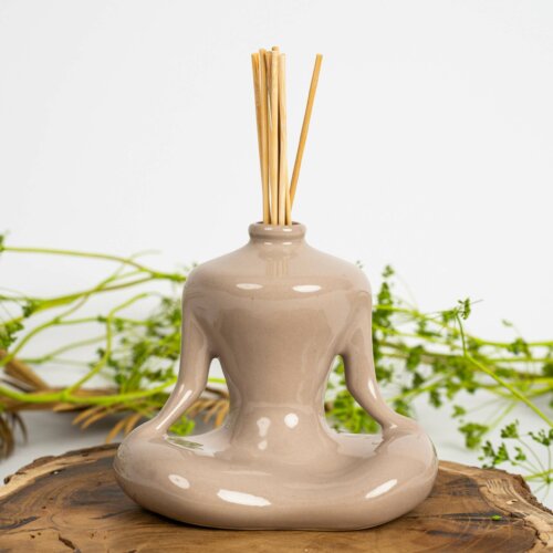 Diffuseur de parfum Zen en céramique Beige