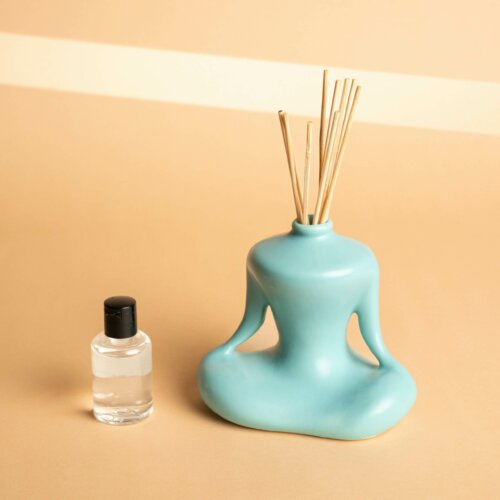 diffuseur de parfum ZEN vert pastel en céramique