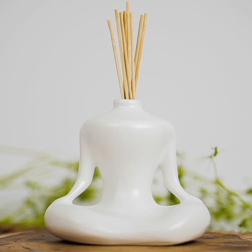 Diffuseur de parfum Zen en céramique Blanc