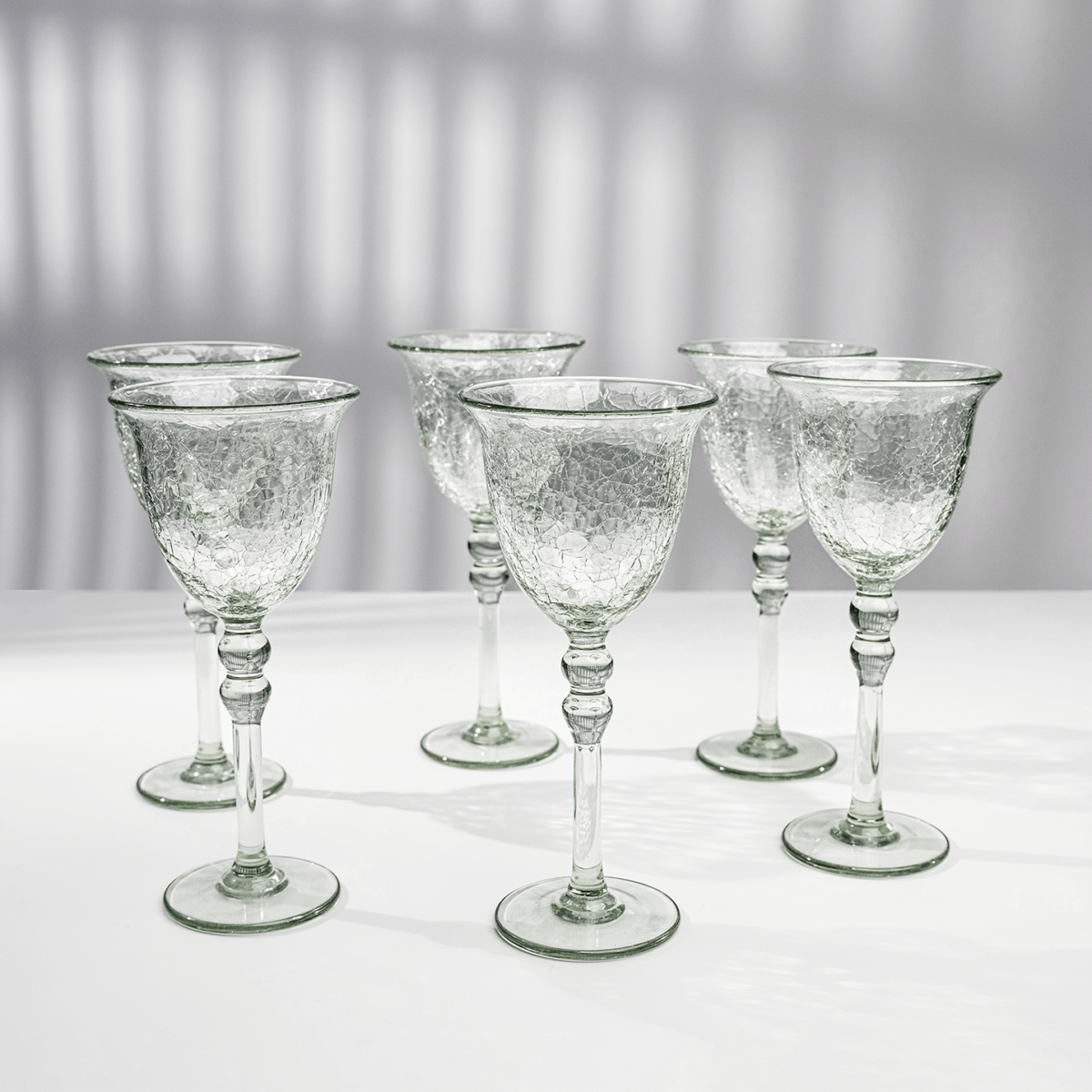 Verres à pied Transparent en verre soufflé